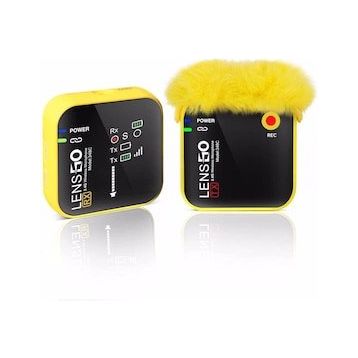 Lensgo 348C Sarı 1V1 Kablosuz Tekli Mikrofon Seti