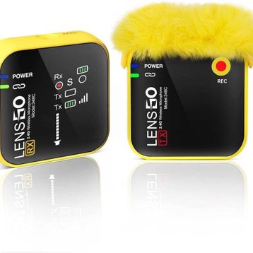 Lensgo 348C Sarı 1V1 Kablosuz Tekli Mikrofon Seti