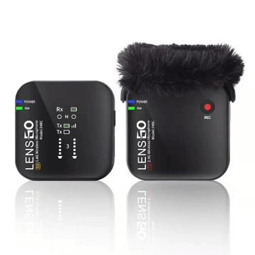 Lensgo 348C Siyah 1V1 Kablosuz Tekli Mikrofon Seti