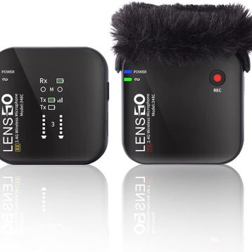Lensgo 348C Siyah 1V1 Kablosuz Tekli Mikrofon Seti