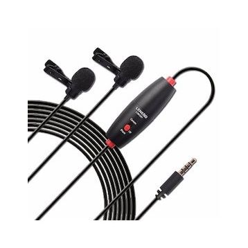 Lensgo DM1 Kablolu İkili Yaka Mikrofonu Seti