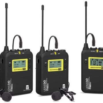 Lensgo LWM-328C Kablosuz İkili Yaka Mikrofonu Seti