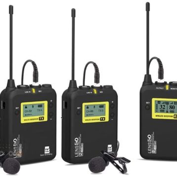 Lensgo LWM-328C Kablosuz İkili Yaka Mikrofonu Seti