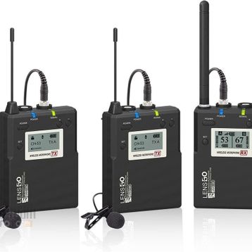 Lensgo LWM-338C Kablosuz İkili Yaka Mikrofonu Seti