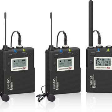 Lensgo LWM-338C Kablosuz İkili Yaka Mikrofonu Seti