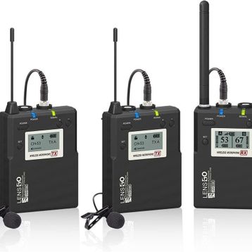 Lensgo LWM-338C Kablosuz İkili Yaka Mikrofonu Seti