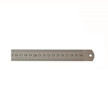 Leo 300x25 mm Çift Taraflı Çelik Cetvel