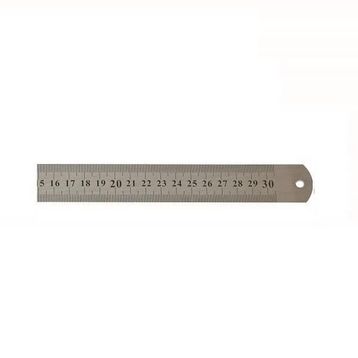 Leo 300x25 mm Çift Taraflı Çelik Cetvel