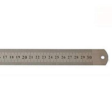 Leo 300x25 mm Çift Taraflı Çelik Cetvel