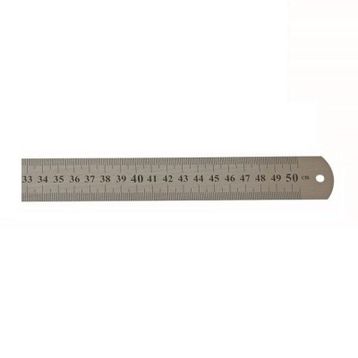 Leo 500x30 mm Çift Taraflı Çelik Cetvel