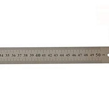 Leo 500x30 mm Çift Taraflı Çelik Cetvel