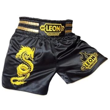 Leon 1982 Dragon Siyah Muay Thai ve Kick Boks Şortu