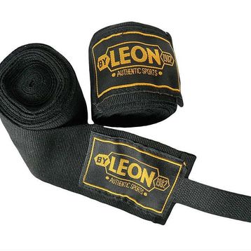 Leon 1982 Elastik 3.5 mt Siyah Boks Kick Boks ve Muay Thai Bandajı