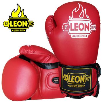 Leon Blade Training Kırmızı Boks Kick Boks ve Muay Thai Eldiveni