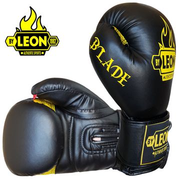 Leon Blade Training Siyah Boks Kick Boks ve Muay Thai Eldiveni