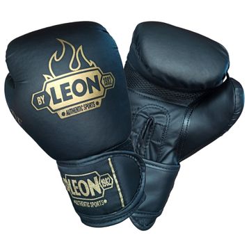 Leon Blade Training Siyah Boks Kick Boks ve Muay Thai Eldiveni