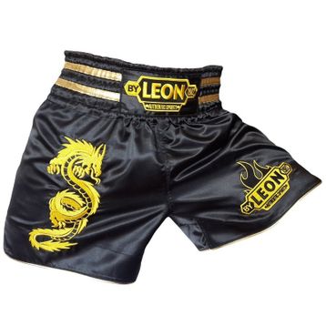 Leon Dragon Siyah Muay Thai ve Kick Boks Şortu