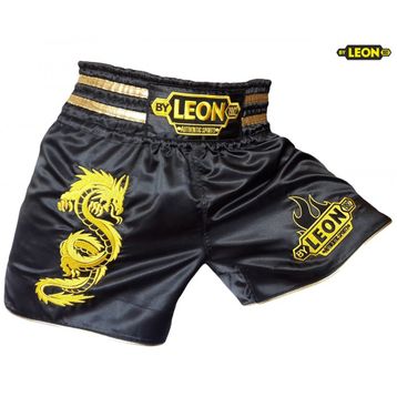 Leon Dragon Siyah Muay Thai ve Kick Boks Şortu