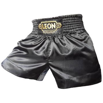 Leon Ground Siyah Kick Boks ve Muay Thai Şortu
