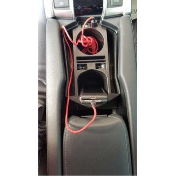 Leon Part Çmk Honda Civic Fc5 2016 2020 Siyah Usb Portlu Orta Konsol Kutusu
