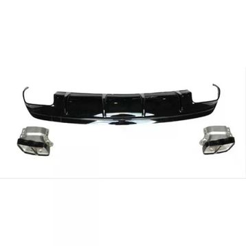 Leon Part Çmk Mercedes W176 12 15 A45 Difüzör Amg Siyah Egzoz Seti