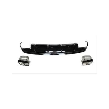 Leon Part Çmk Mercedes W176 12 15 A45 Difüzör Amg Siyah Egzoz Seti