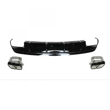 Leon Part Çmk Mercedes W176 12 15 A45 Difüzör Amg Siyah Egzoz Seti