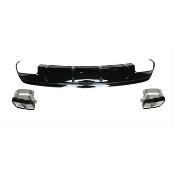 Leon Part Çmk Mercedes W176 12 15 A45 Difüzör Amg Siyah Egzoz Seti
