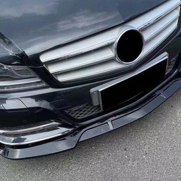 Leon Part Çmk Mercedes W204 2007 2014 Parlak Siyah Amg Ön Lip Brabus