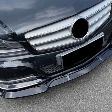 Leon Part Çmk Mercedes W204 2007 2014 Parlak Siyah Amg Ön Lip Brabus