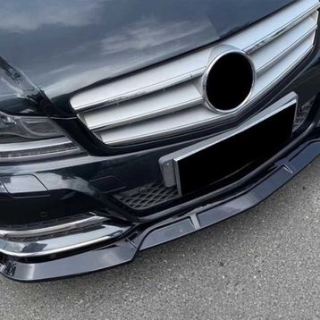 Leon Part Çmk Mercedes W204 2007 2014 Parlak Siyah Amg Ön Lip Brabus