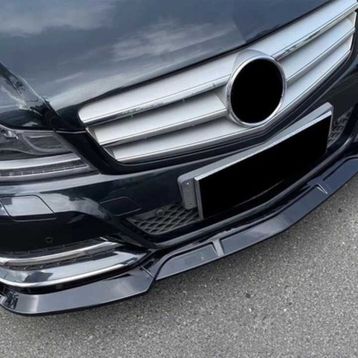 Leon Part Çmk Mercedes W204 2007 2014 Parlak Siyah Amg Ön Lip Brabus