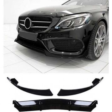 Leon Part Çmk Mercedes W205 2015 2018 C Serisi Parlak Siyah Ön Lip Brabus