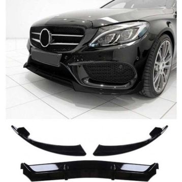 Leon Part Çmk Mercedes W205 2015 2018 C Serisi Parlak Siyah Ön Lip Brabus