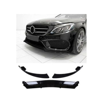 Leon Part Çmk Mercedes W205 2015 2018 C Serisi Parlak Siyah Ön Lip Brabus