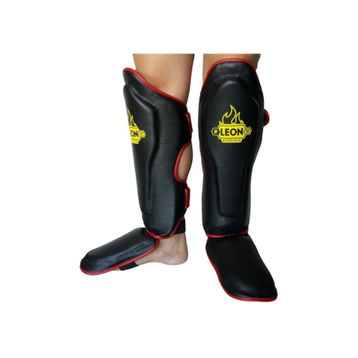 Leon Solid Siyah Muay Thai ve Kick Boks Ayak ve Kaval Koruyucu