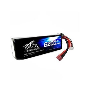 Leopard Power 6200 mAh 22.2V 6S 40C T Plug Lipo Batarya