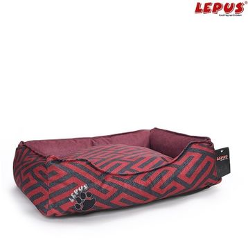Lepus Premium Bordo M 60x44x22 cm Köpek Yatağı