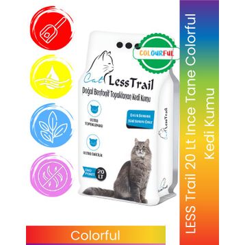 Less Trail Colourful 20 lt Bentonit Kedi Kumu