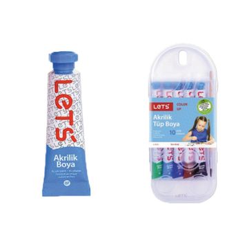 Lets 10ml. 10 Renk L-5210 Akrilik Boya