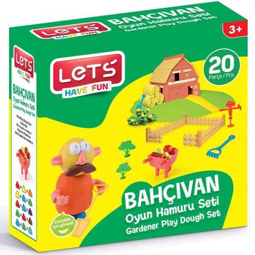 Lets 20 Parça Bahçıvan Oyun Hamuru Seti