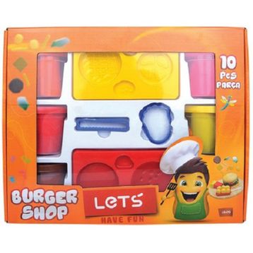 Lets 8 Parça L8470 Oyun Hamuru Kalıbı Hamburger Seti