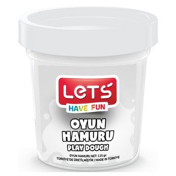 Lets Beyaz 115 gr Şeffaf Bardak Tek Renk Oyun Hamuru