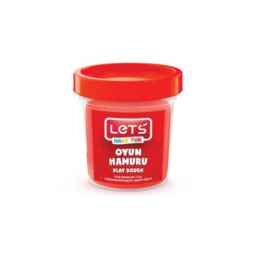 Lets Kırmızı 115 gr Şeffaf Bardak Tek Renk Oyun Hamuru