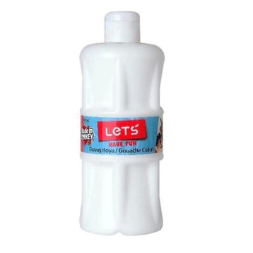 Lets L 5100 Beyaz 500 ml Plastik Şişe Guaj Boya