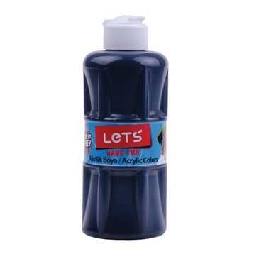 Lets L-5709 250 ml Siyah Akrilik Boya