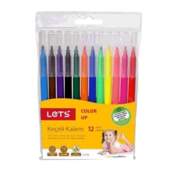 Lets L-7112 12 Renk Keçeli Kalem