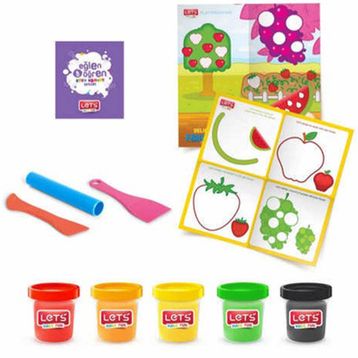 Lets L9009 5x100 GR Lezzetli Meyveler Matlı Oyun Hamuru