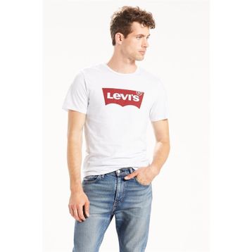 Levis 17783-0314 Bisiklet Yaka Standart Baskılı Beyaz Erkek T-shirt