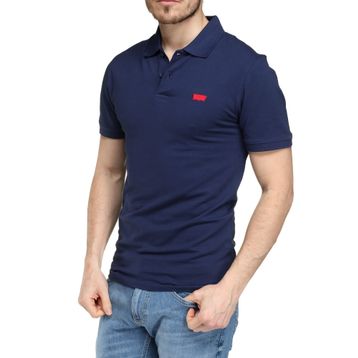Levis A4842-0003 Slim Housemark Polo Lacivert Erkek T-shirt